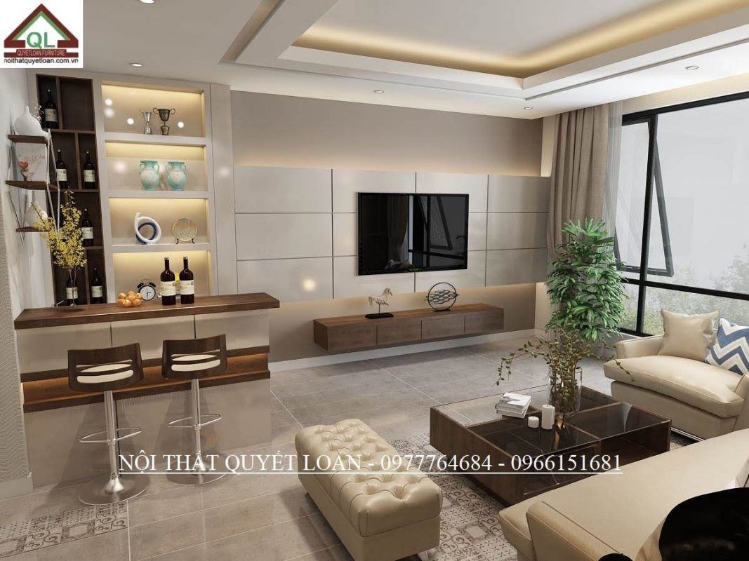 Top những mẫu tủ rượu đẹp ấn tượng nhất 2023 4 Kệ tivi treo tường