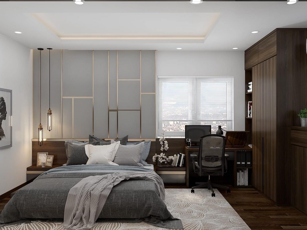 thiết kế phòng ngủ hẹp với những mẹo đơn giản 1 pn1