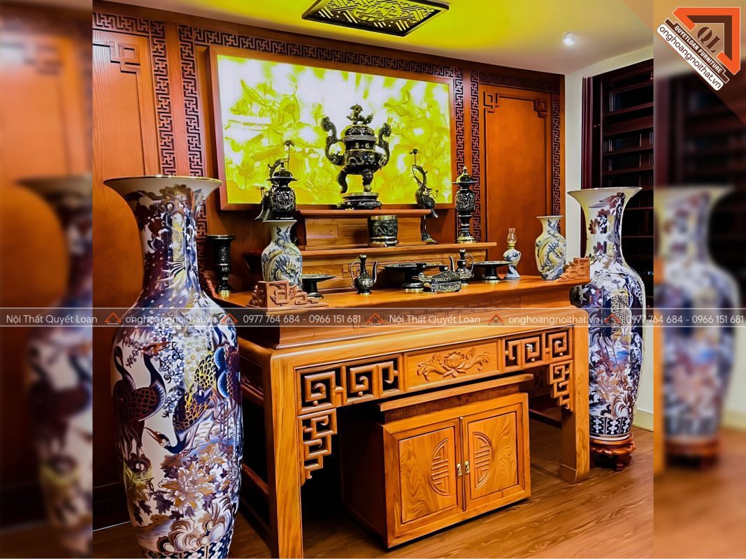 Bàn Thờ Tổ Tiên Gỗ Tự Nhiên