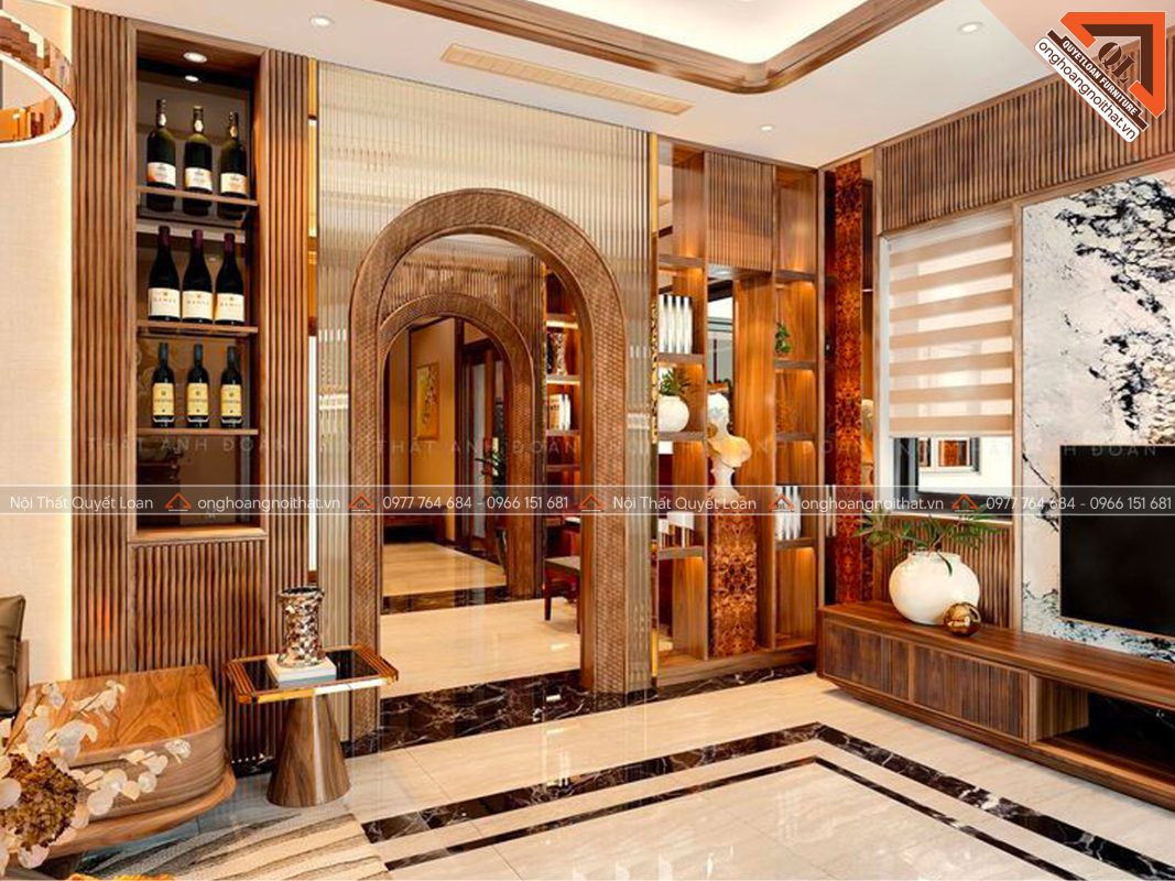 Tủ rượu nội thất phòng khách