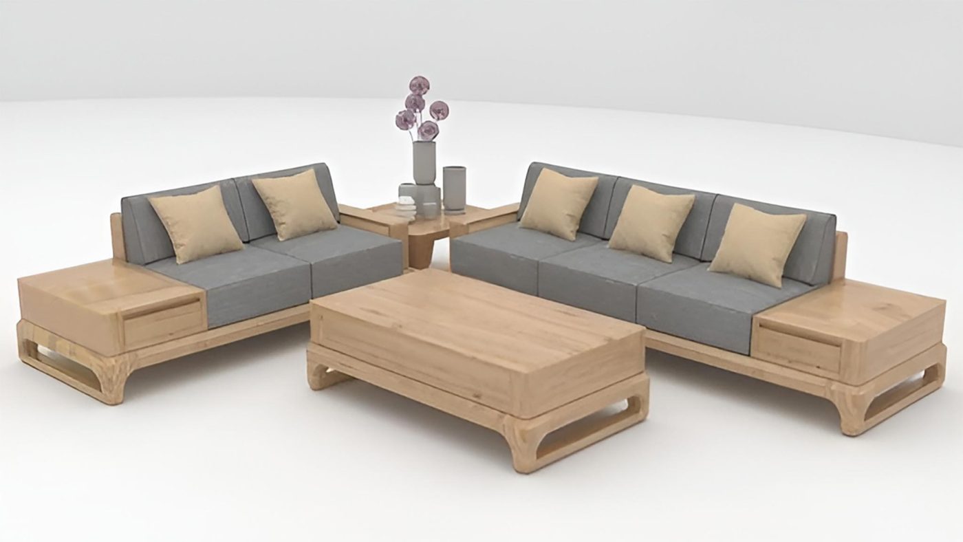 Bàn Ghế Sofa Gỗ Cao Cấp - Nội Thất Quyết Loan