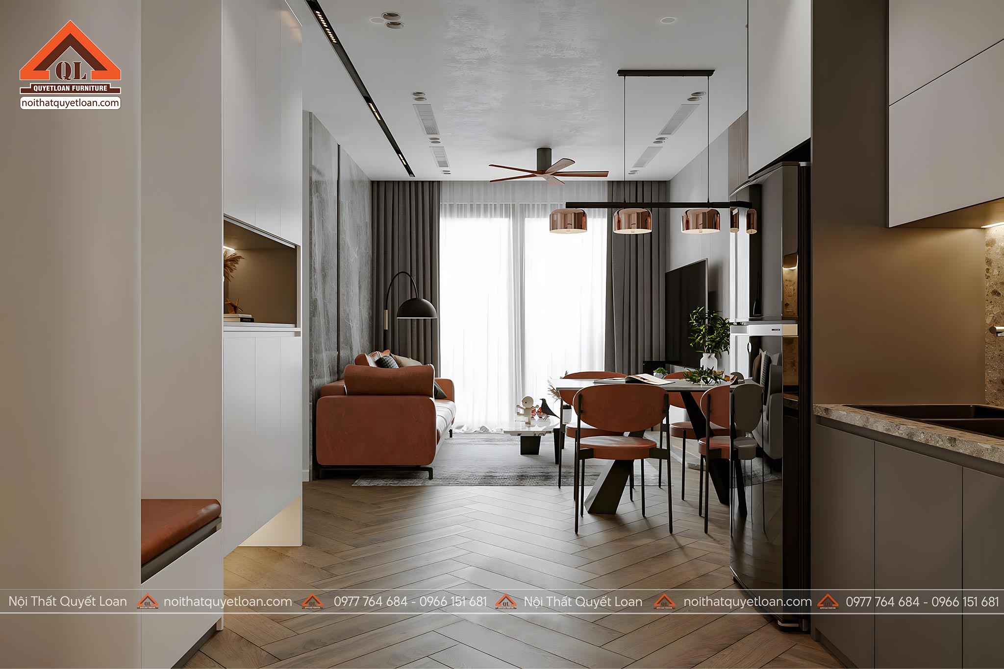Mẫu Thiết Kế Nội Thất Chung Cư 3 Phòng Ngủ